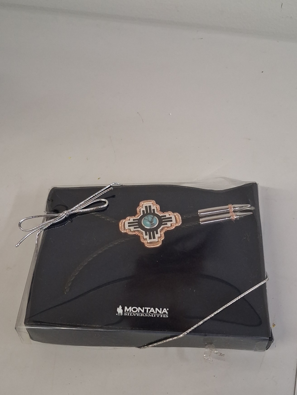 NWT Mens Montana Silversmiths Sun Seeker Bolo Tie
